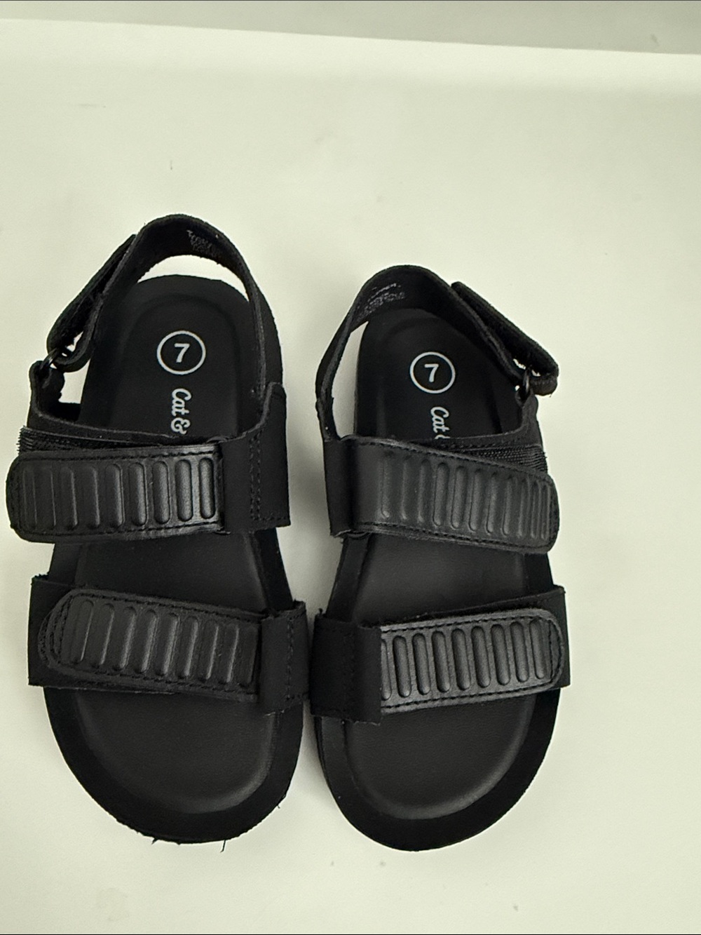 Cat & Jack Black Adjustable Strap Sport Sandals